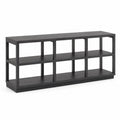 Regal aus MDF Dunkelgrau 120x30x60cm