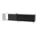 TV-Schrank Set MDF Schwarz/Weiß 180x40x45 cm