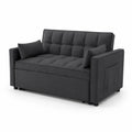 2-Sitzer Schlafsofa Polyester Dunkelgrau